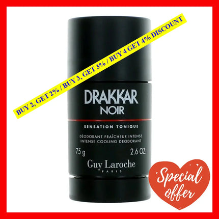 Drakkar Noir By Guy Laroche 2.6 Oz Intense Cooling Deodorant Stick For Men