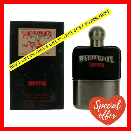 Drifter By True Religion 3.4 Oz Eau De Toilette Spray For Men