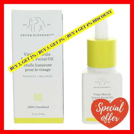 Drunk Elephant Virgin Marula Luxury Facial Oil By.5 Oz