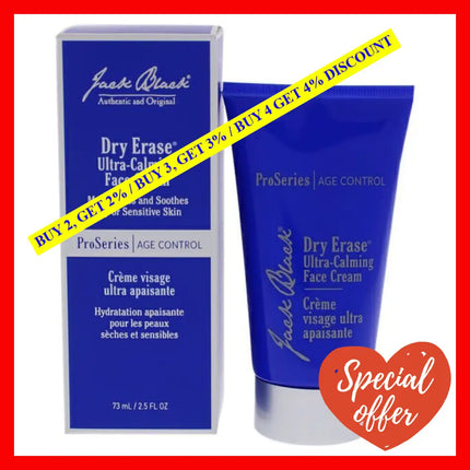 Dry Erase Ultra-Calming Face Cream By Jack Black For Men - 2.5 Oz