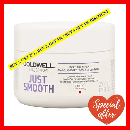 Dualsenses Just Smooth 60 Second Treatment By Goldwell For Unisex - 6.7 Oz