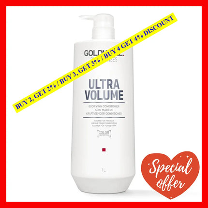 Dualsenses Ultra Volume Bodyfying Conditioner By Goldwell For Unisex - 34 Oz