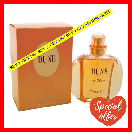 Dune By Christian Dior For Women - 3.4 Oz Edt Spray