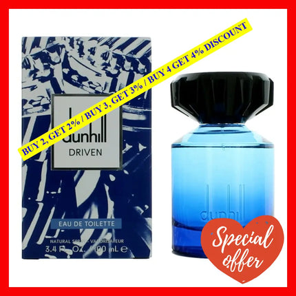 Dunhill Driven Blue By Alfred 3.4 Oz Eau De Toilette Spray For Men