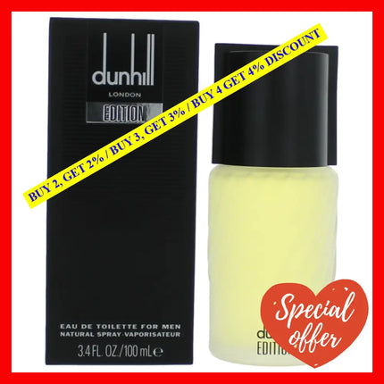 Dunhill Edition By Alfred 3.4 Oz Eau De Toilette Spray For Men