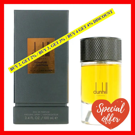 Dunhill Moroccan Amber By Alfred 3.4 Oz Eau De Parfum Spray For Men