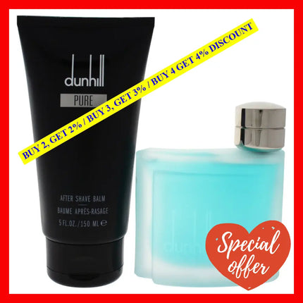 Dunhill Pure By Alfred For Men - 2 Pc Gift Set 2.5Oz Edt Spray 5Oz After Shave Balm