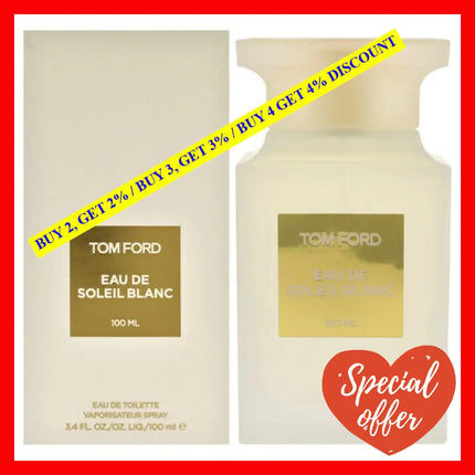 Eau De Soleil Blanc By Tom Ford For Unisex - 3.4 Oz Edt Spray