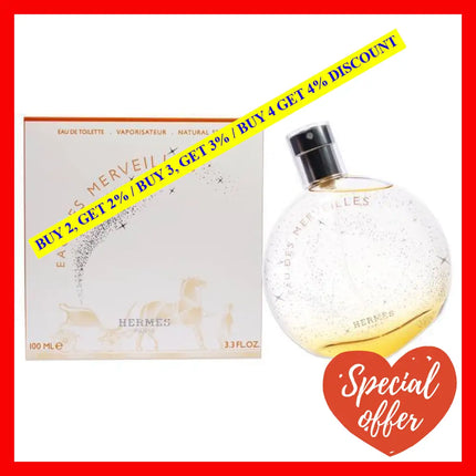 Eau Des Merveilles By Hermes For Women - 3.3 Oz Edt Spray