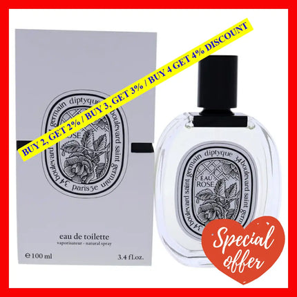 Eau Rose By Diptyque For Women - 3.4 Oz Edt Spray