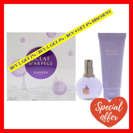 Eclat Darpege By Lanvin For Women - 2 Pc Gift Set 1.7Oz Edp Spray 3.3Oz Perfumed Body Lotion