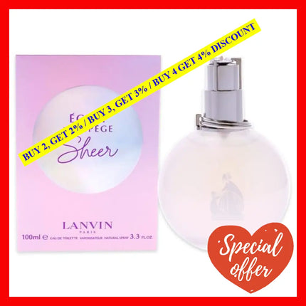 Eclat Darpege Sheer By Lanvin For Women - 3.3 Oz Edt Spray