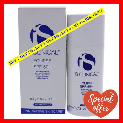 Eclipse Spf 50 Plus By Is Clinical For Unisex - 3.5 Oz Sunscreen