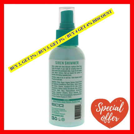 Eco Mythical Shine Spray - Siren Shimmer By Ecoco For Unisex 4 Oz Hair