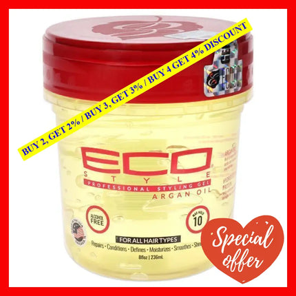 Eco Style Gel - Argan Oil By Ecoco For Unisex 8 Oz