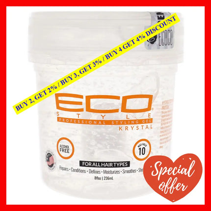 Eco Style Gel - Krystal By Ecoco For Unisex 8 Oz