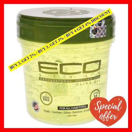 Eco Style Gel - Olive Oil By Ecoco For Unisex 16 Oz