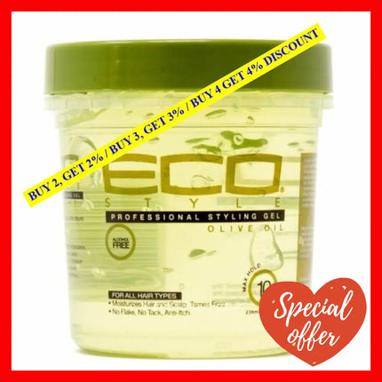 Eco Style Gel - Olive Oil By Ecoco For Unisex 8 Oz