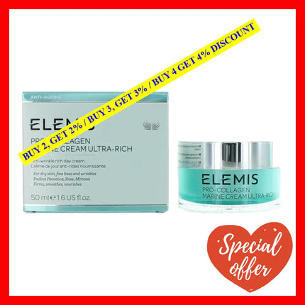 Elemis Pro-Collagen Marine Cream Ultra-Rich By 1.6 Oz Anti-Wrinkle Day