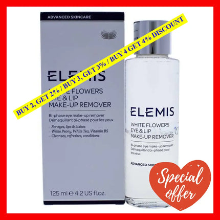 Elemis White Flowers Eye & Lip Makeup Remover 4.2 Oz