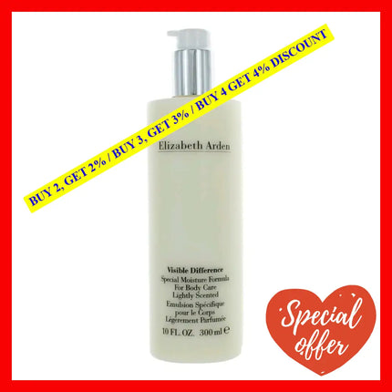 Elizabeth Arden By 10 Oz Visible Difference Special Moisture Formula Lotion