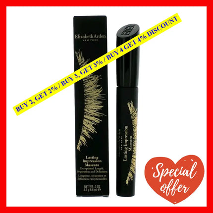 Elizabeth Arden By.3 Oz Lasting Impression Mascara - Black