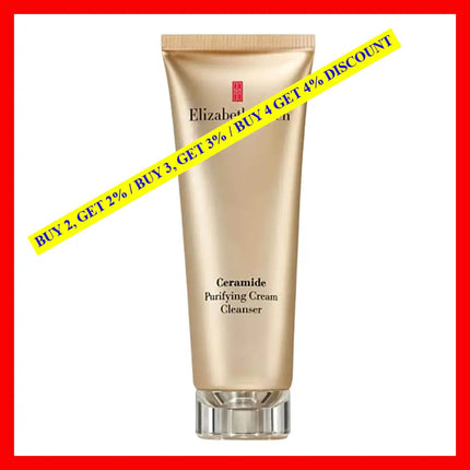 Elizabeth Arden Ceramide Purifying Cream Cleanser Cleanserfor Women 4.2 Oz / 125 Ml