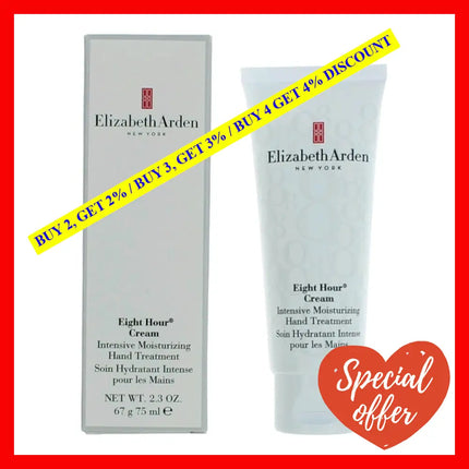 Elizabeth Arden Eight Hour Cream By 2.3 Oz Intensive Moisturizing Hand Treatment