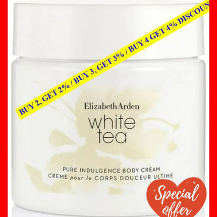 Elizabeth Arden White Tea Pure Indulgence Body Cream 400Ml -085805557355