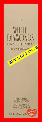 Elizabeth Taylor White Diamonds Body Lotion For Women 6.8 Ounce