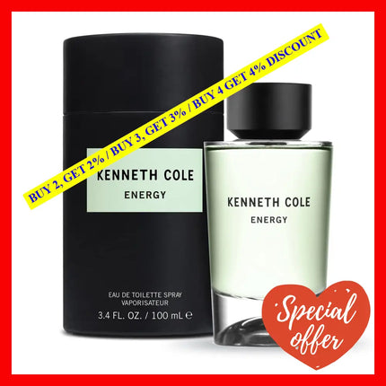 Energy By Kenneth Cole For Unisex - 3.4 Oz Edt Spray