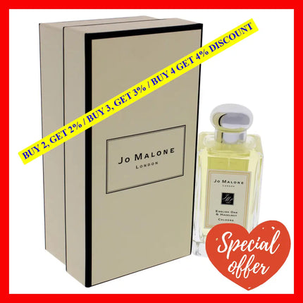 English Oak And Hazelnut By Jo Malone For Unisex - 3.4 Oz Cologne Spray