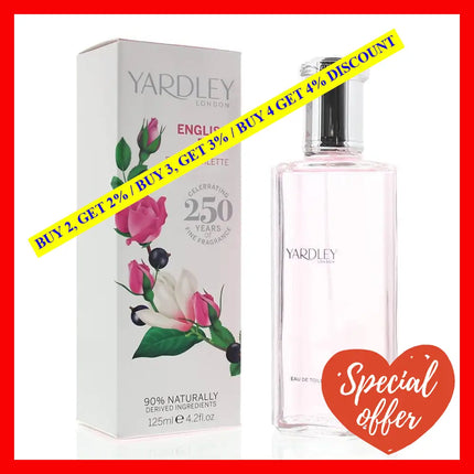 English Rose By Yardley London For Women - 4.2 Oz Edt Spray