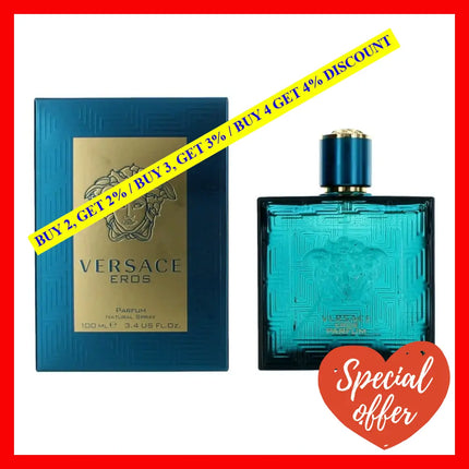 Eros By Versace 3.4 Oz Parfum Spray For Men