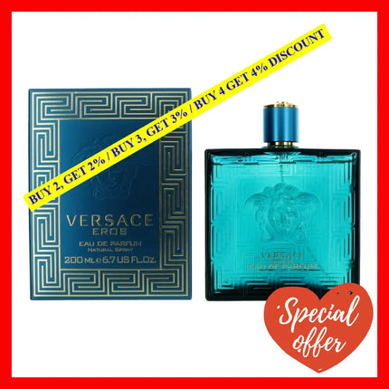 Eros By Versace 6.7 Oz Eau De Parfum Spray For Men