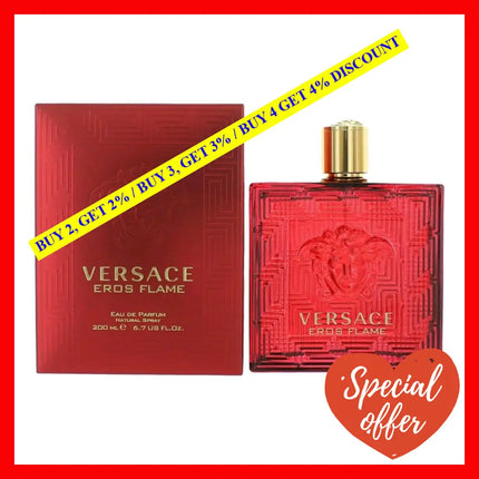 Eros Flame By Versace 6.7 Oz Eau De Parfum Spray For Men