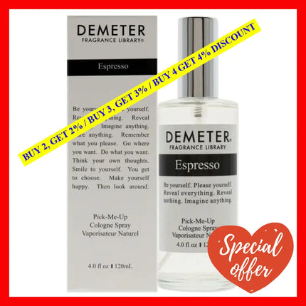 Espresso By Demeter For Unisex - 4 Oz Cologne Spray