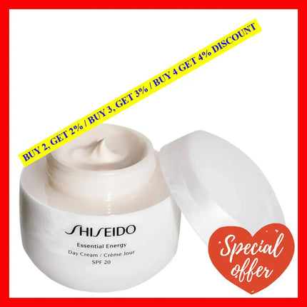 Essential Energy Day Cream Spf 20 By Shiseido For Women - 1.7 Oz