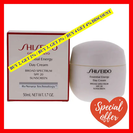 Essential Energy Day Cream Spf 20 By Shiseido For Women - 1.7 Oz