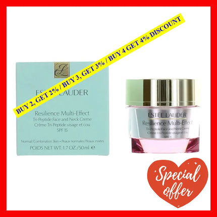 Estee Lauder By 1.7 Oz Resilience Multi-Effect Creme Face And Neck Spf 15