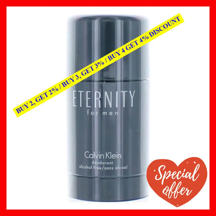 Eternity By Calvin Klein 2.6 Oz Deodorant Stick For Men