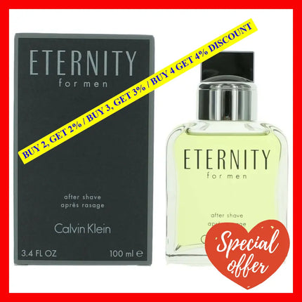 Eternity By Calvin Klein 3.4 Oz After Shave Splash For Men