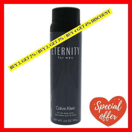 Eternity By Calvin Klein For Men - 5.4 Oz Body Spray