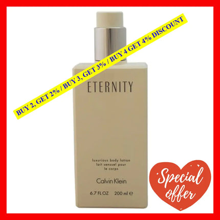 Eternity By Calvin Klein For Women - 6.7 Oz Luxurious Body Lotion