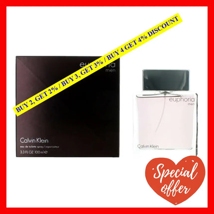 Euphoria By Calvin Klein 3.3 Oz Eau De Toilette Spray For Men