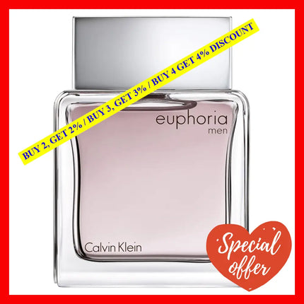 Euphoria By Calvin Klein For Men - 3.3 Oz Edt Spray