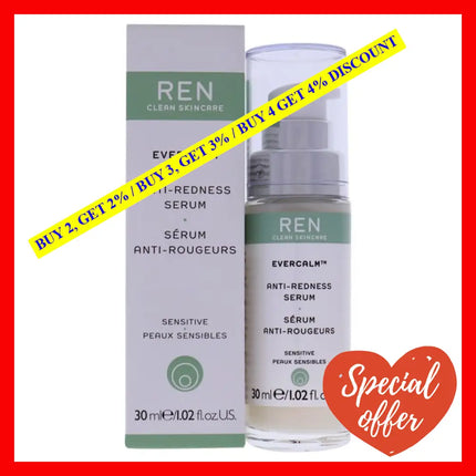 Evercalm Anti-Redness Serum By Ren For Unisex - 1.02 Oz