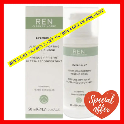 Evercalm Ultra Comforting Rescue Mask By Ren For Unisex - 1.7 Oz