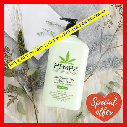 Exotic Green Tea And Asian Pear Herbal Body Moisturizer By Hempz For Unisex - 17 Oz