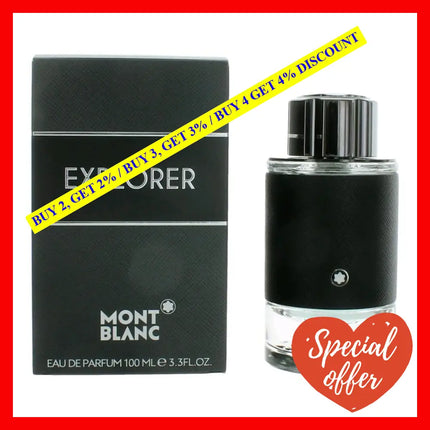 Explorer By Mont Blanc 3.3 Oz Eau De Parfum Spray For Men